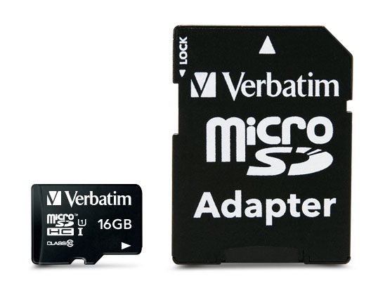 Verbatim Premium, 16 GB, MicroSDHC, Klasse 10, 10 MB/s, 10 MB/s, Schwarz                            