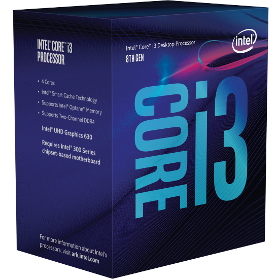 Intel Core i3-8100 Prozessor 3,6 GHz 6 MB Smart Cache