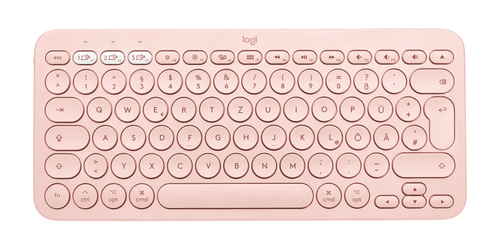 Logitech K380 for Mac Multi-Device Bluetooth Keyboard Tastatur QWERTY Englisch Pink