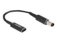 DELOCK Adapterkabel fur Notebook Ladekabel USB Type-C Buchse zu HP 7,4 x 5,0mm Stecker 15cm