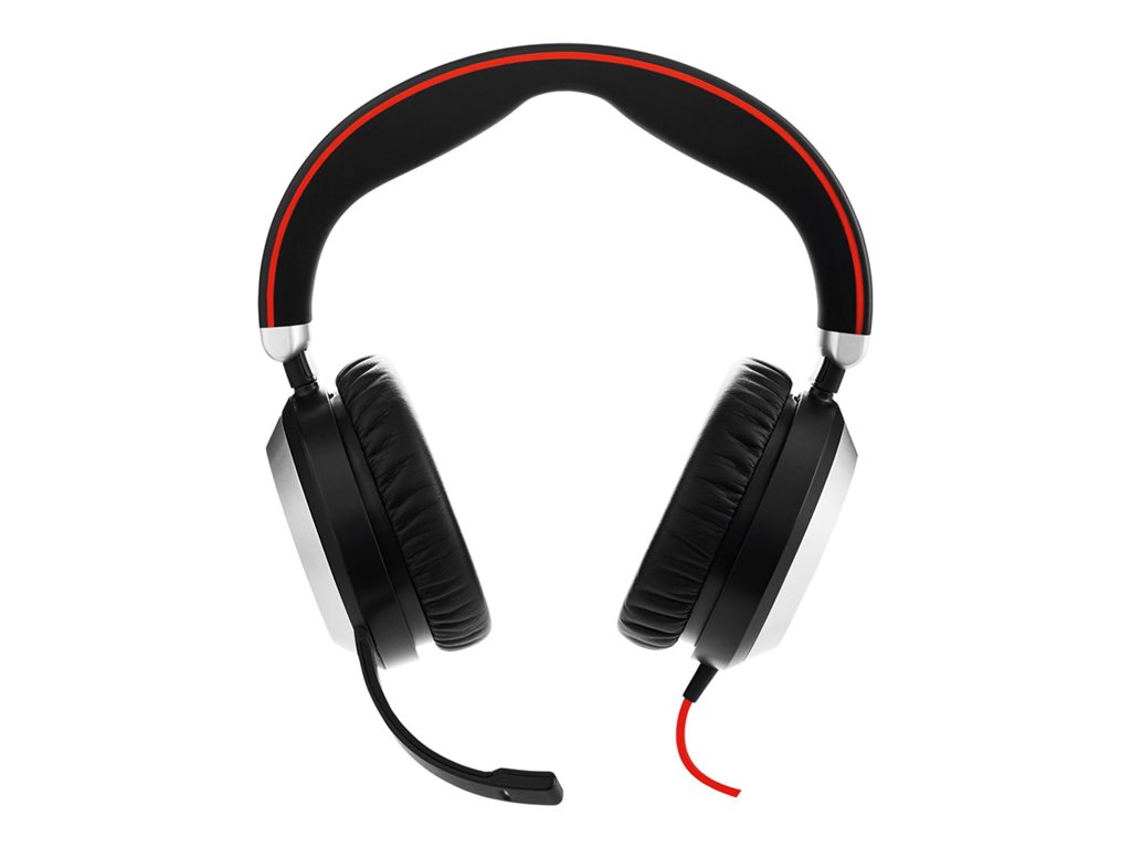 Jabra Evolve 80 MS Stereo Kopfhörer Kabelgebunden Kopfband Büro/Callcenter Bluetooth Schwarz