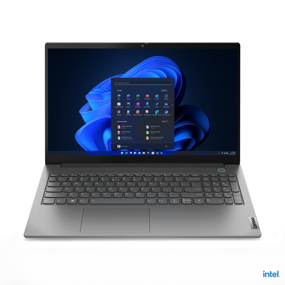 Lenovo ThinkBook 15 Laptop 39,6 cm (15.6") Full HD Intel® Core™ i5 i5-1235U 8 GB DDR4-SDRAM 256 GB SSD Wi-Fi 6 (802.11ax) Windows 11 Pro Grau