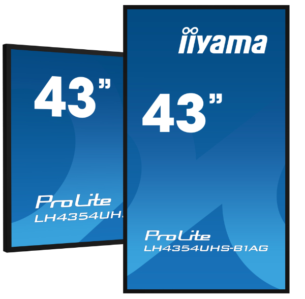 iiyama LH4375UHS-B1AG Signage-Display 108 cm (42.5") LCD WLAN 500 cd/m² 4K Ultra HD Eingebauter Prozessor Android 8.0 18/7