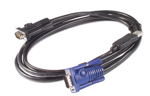 APC KVM USB Cable - 25 ft (7.6 m) Tastatur/Video/Maus (KVM)-Kabel Schwarz 7,6 m