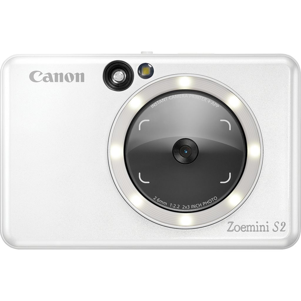 Canon Zoemini S2 Sofortbildkamera und Mini-Fotodrucker, Perlweiß